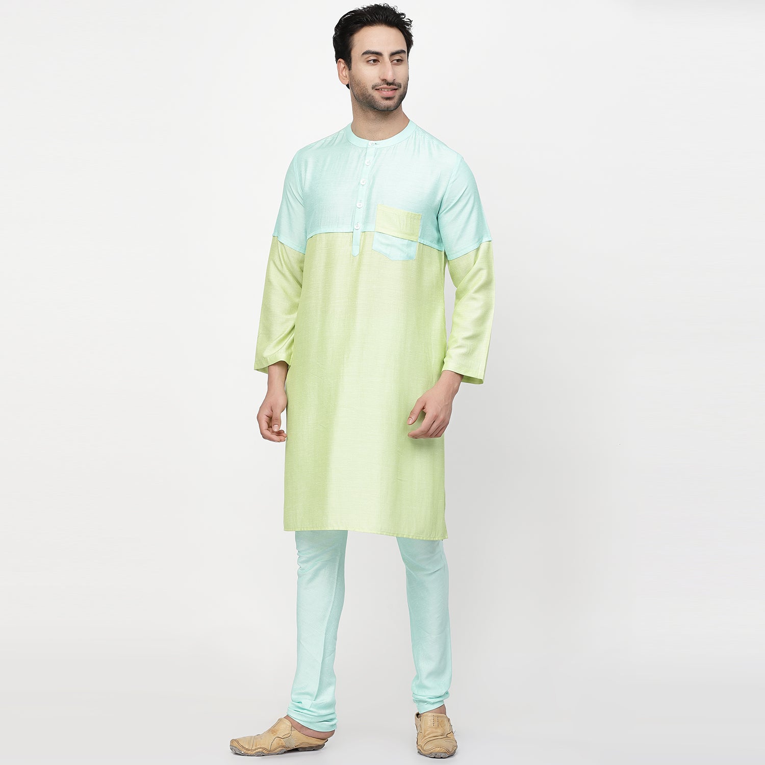 Dual Color Long Kurta