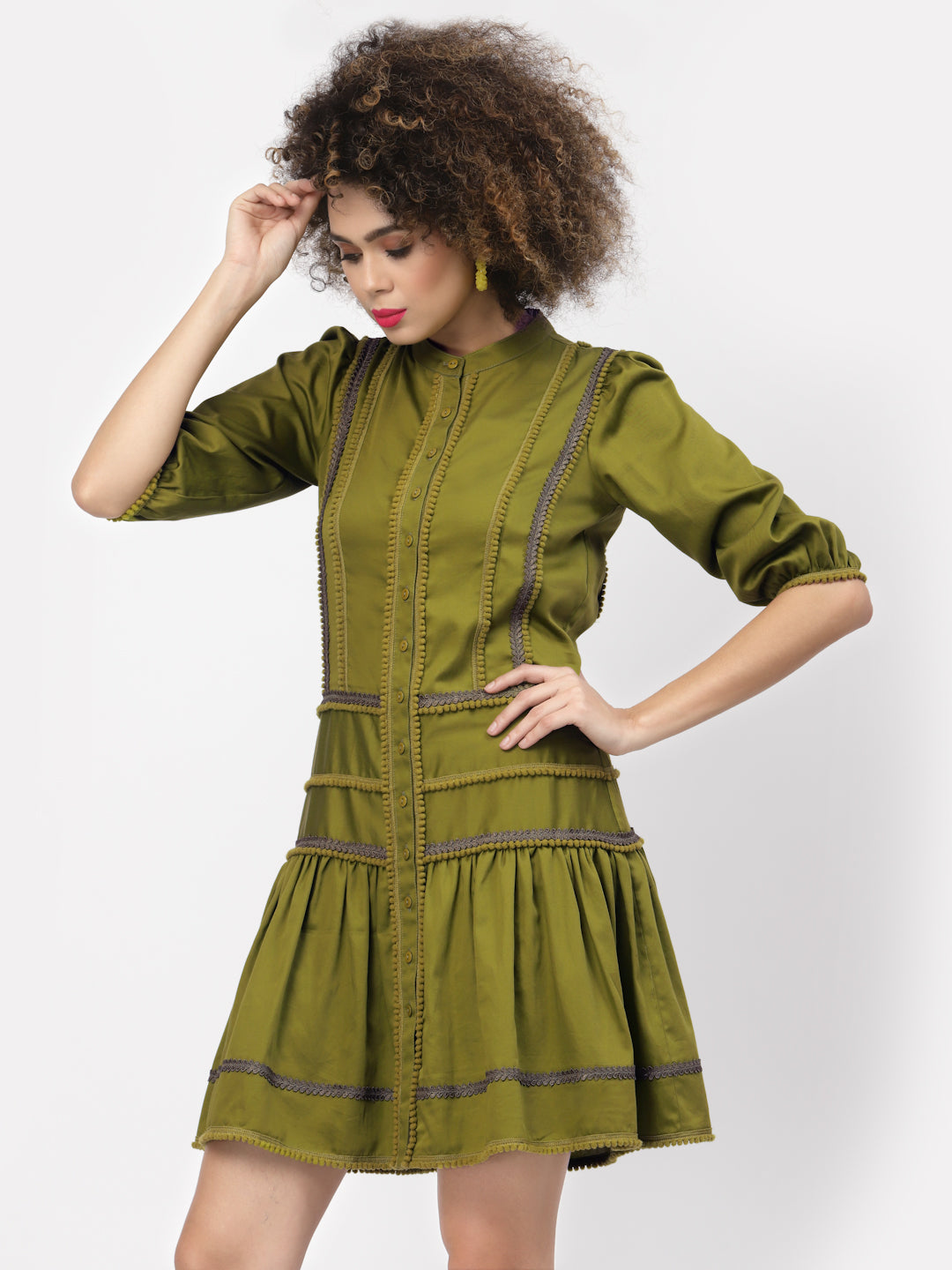 Buy Olive Dresses for Women-1