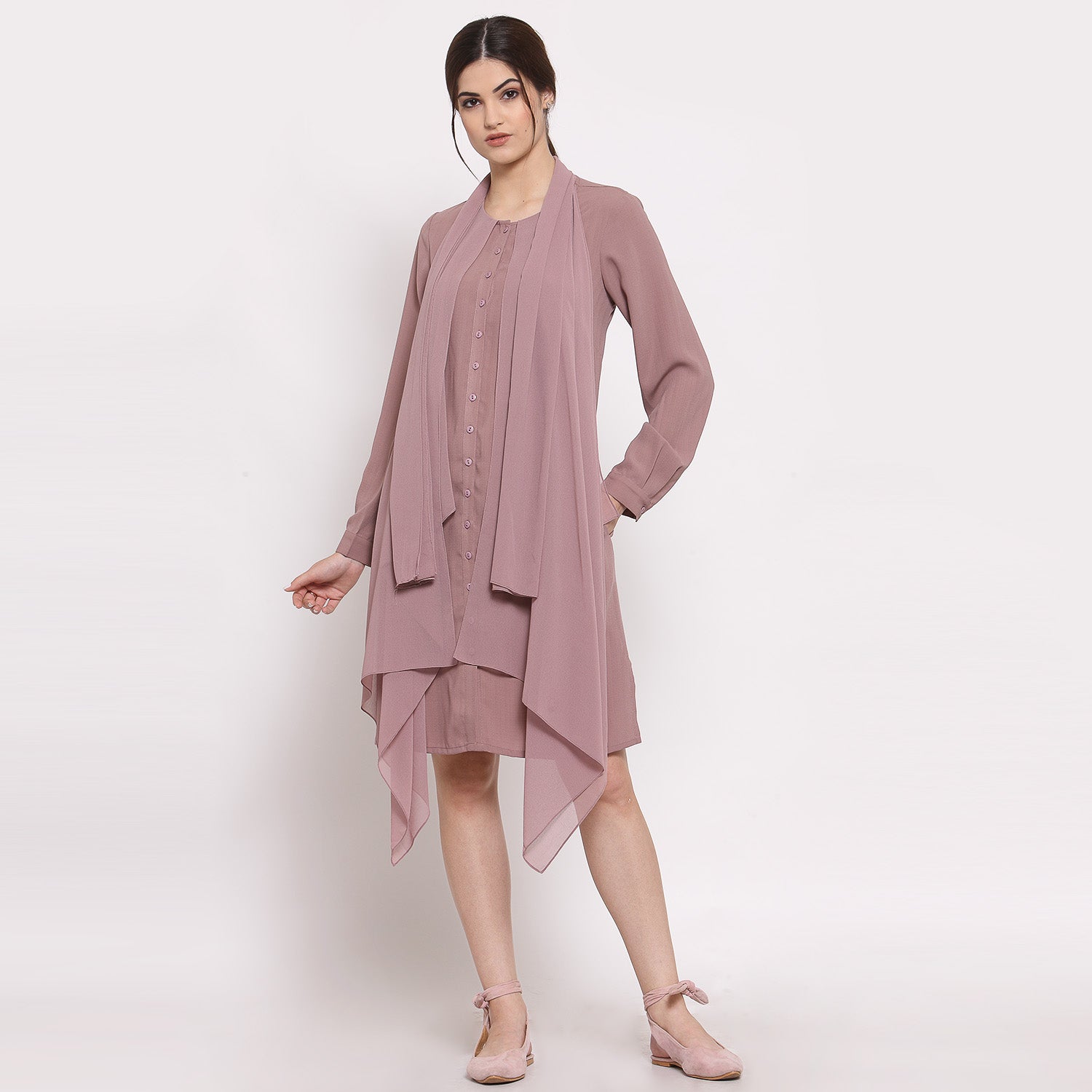 Buy Pink Layered Dresses for Women-2