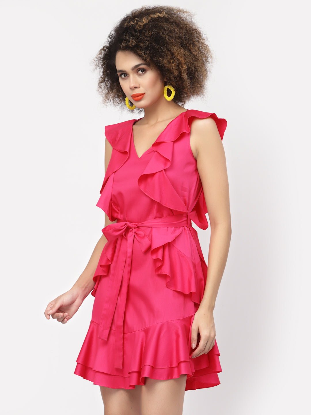 Buy Pink Frill Dresses for Women-1