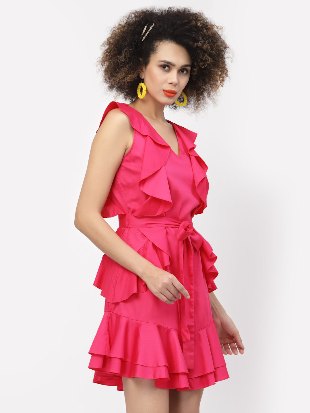 Buy Pink Frill Dresses for Women-3