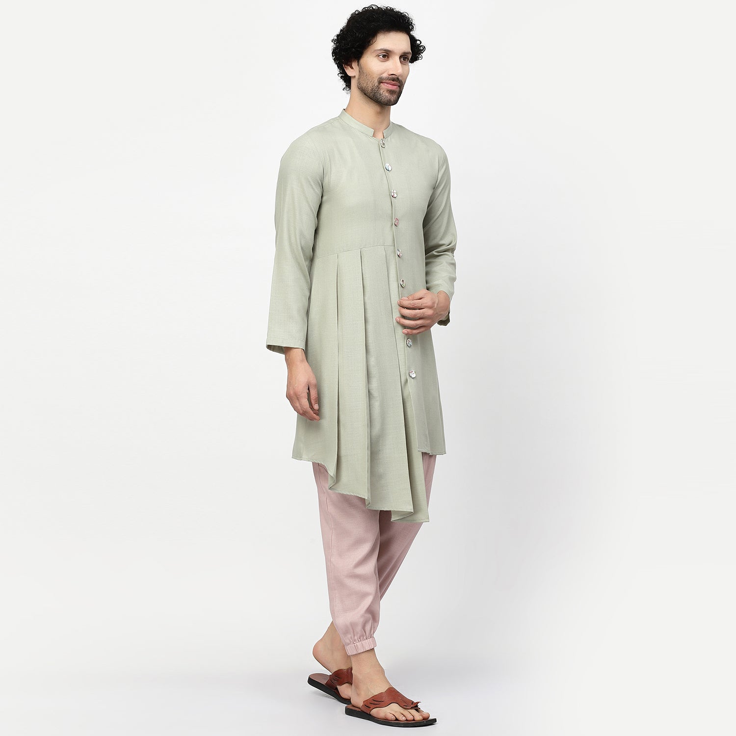 Pleated Long kurta, men kurta ,designer kurta, Kurta design, kurta designs for men, men wear