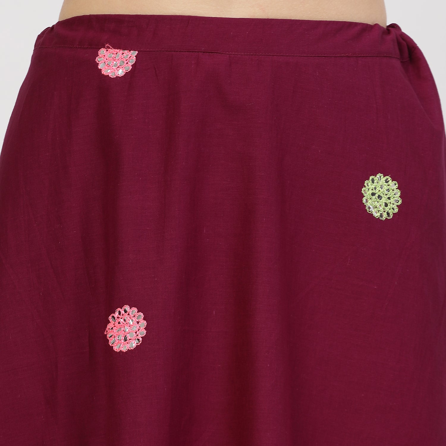 Buy Purple Asymmetrical Skirt for Women-3