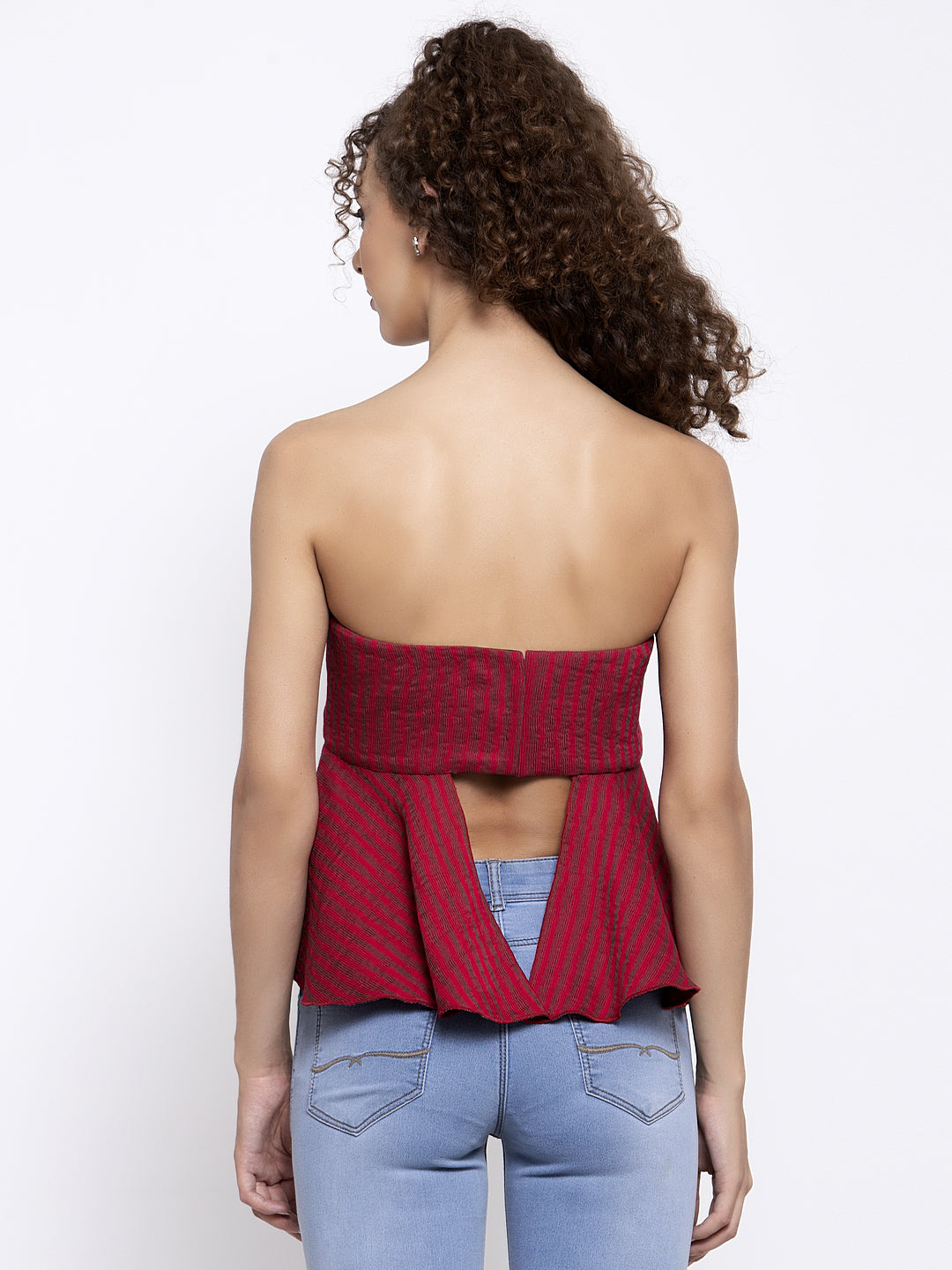 Red Off Shoulder Top, tops for women, crop top, crop tops for women, organza tops
