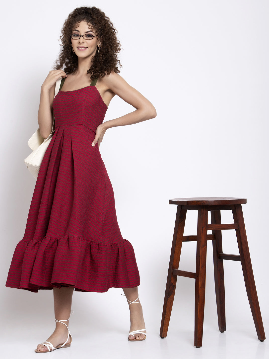 Buy Red Texture Dresses for Women-6