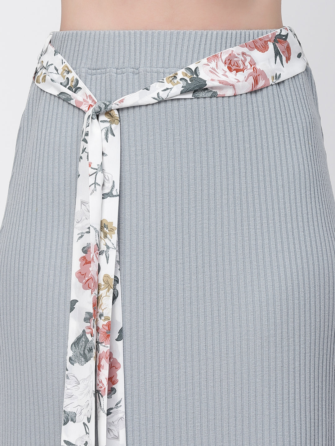 Buy Ribbed Straight Skirt for Women-3