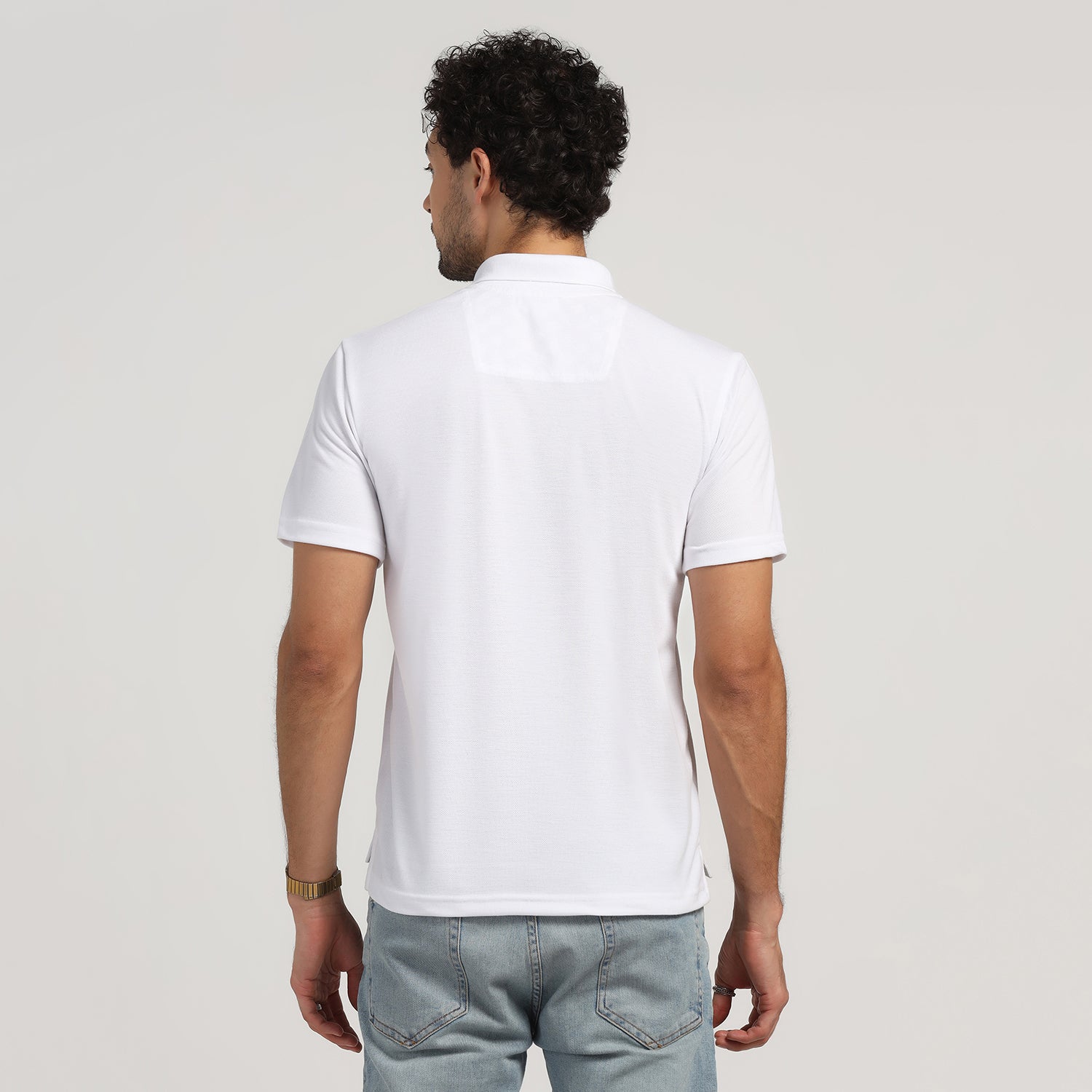 White Polo Printed T-Shirt, t shirts for men, men t shirts, t shirt designs, t shirts