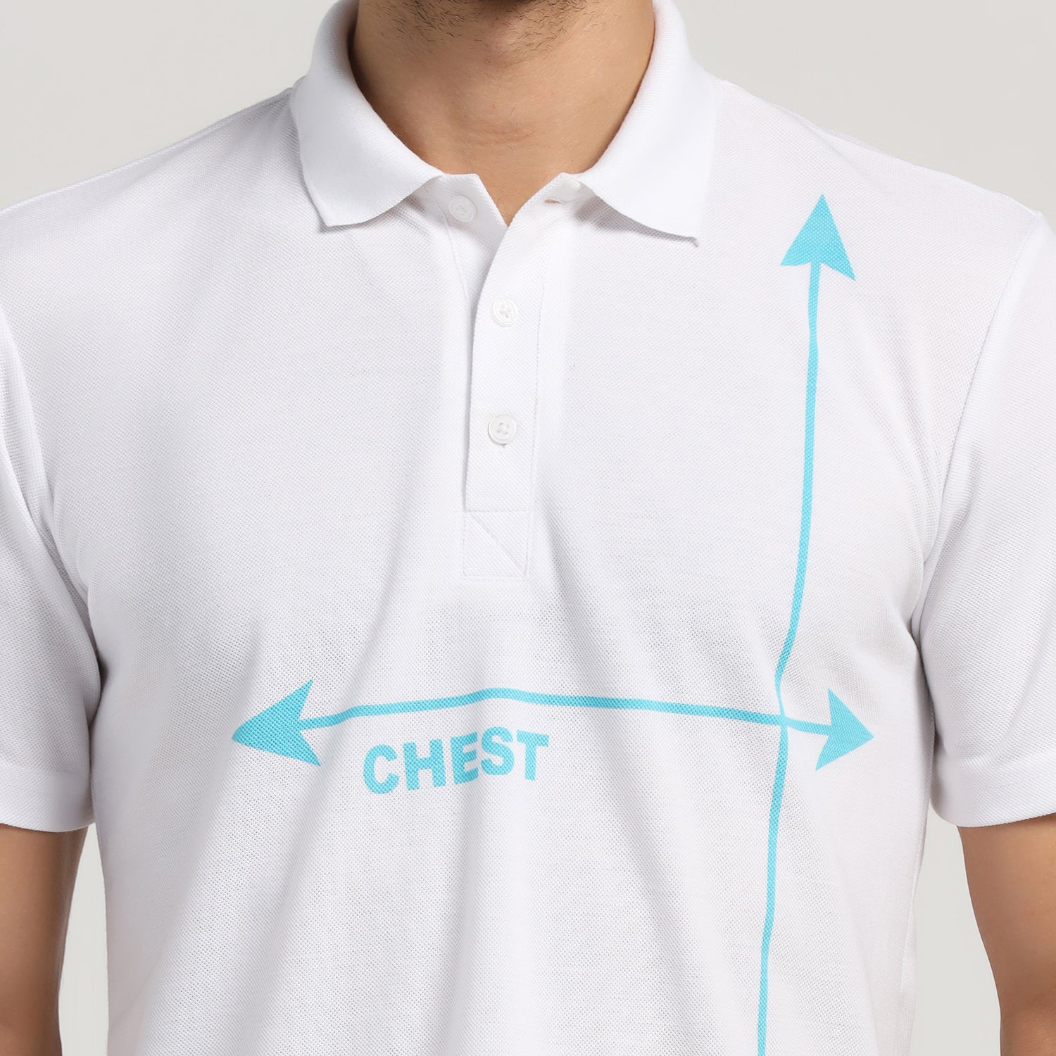White Polo Printed T-Shirt for men-1