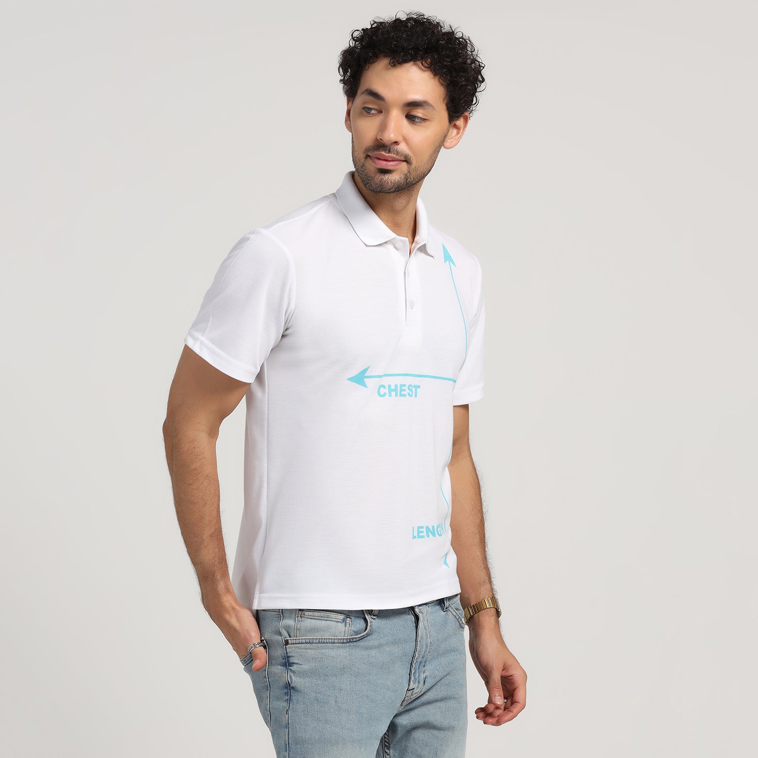 White Polo Printed T-Shirt, t shirts for men, men t shirts, t shirt designs, t shirts