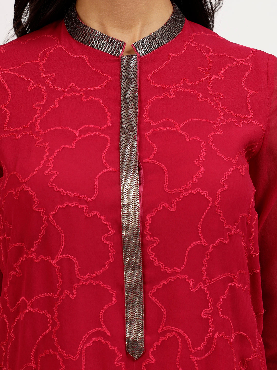 Buy Pink Georgette Tunic-3