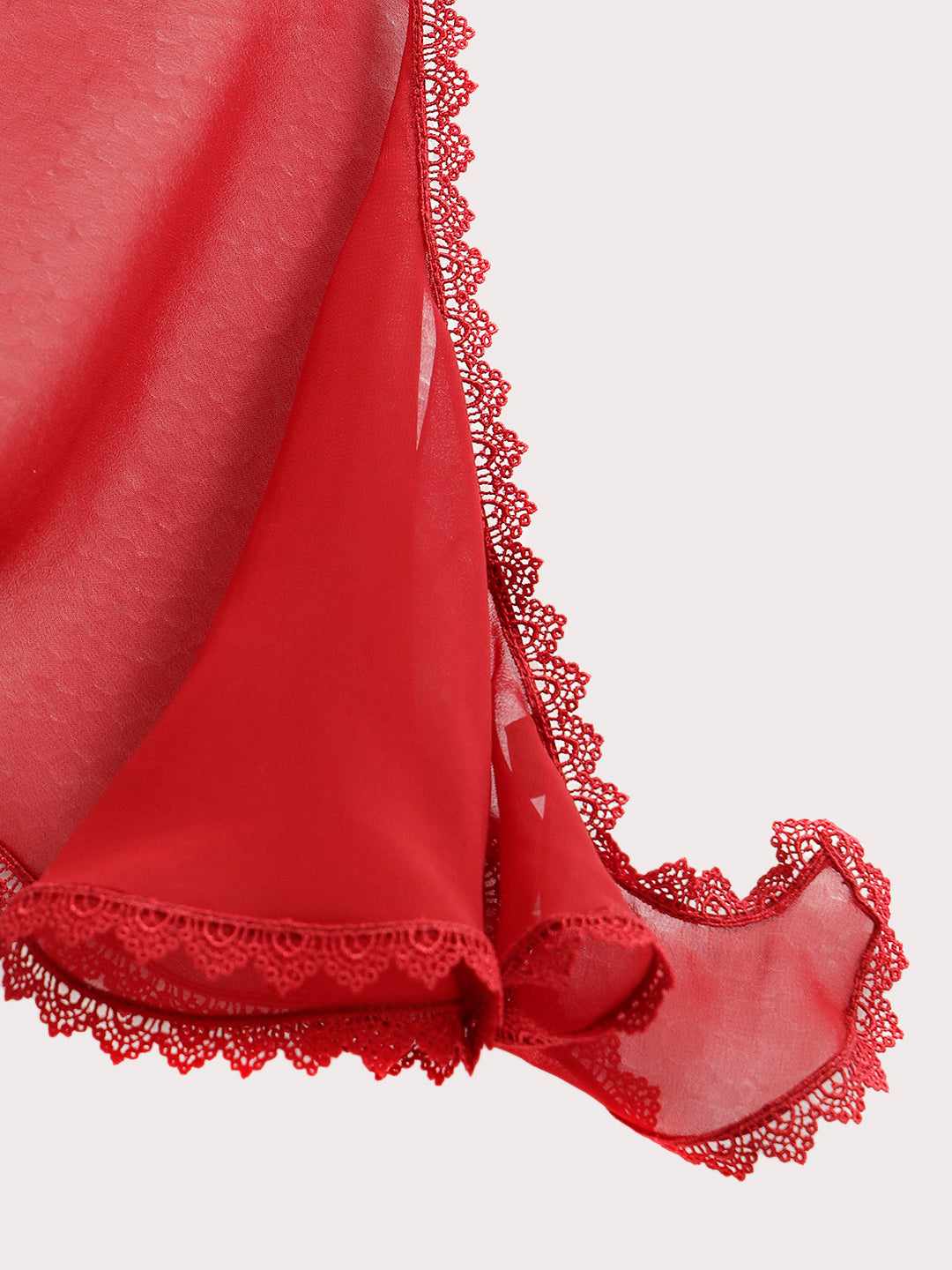 Maroon Georgette Swirl Dupatta