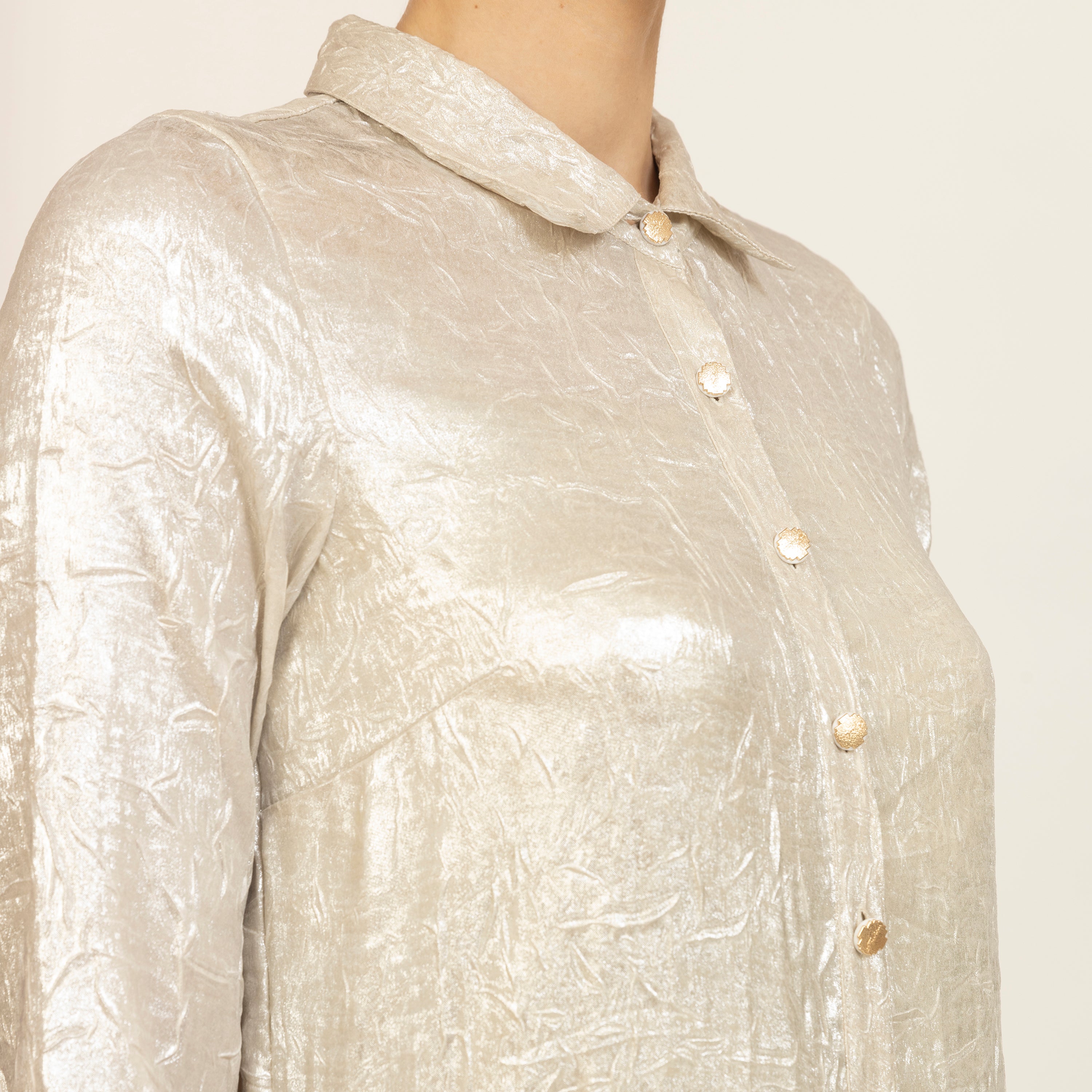 Golden Foil Textured Tunic