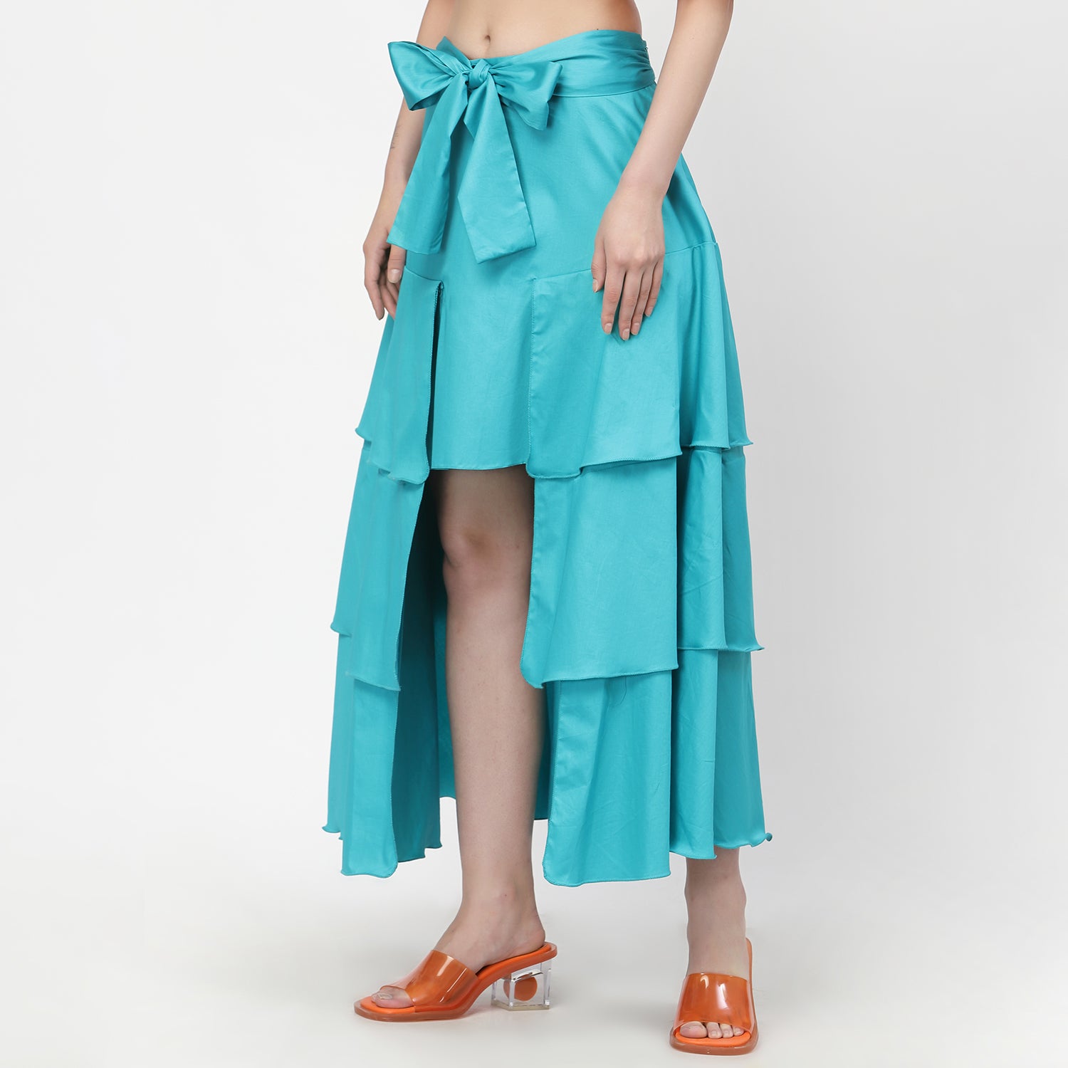 Turquoise Layered Skirt