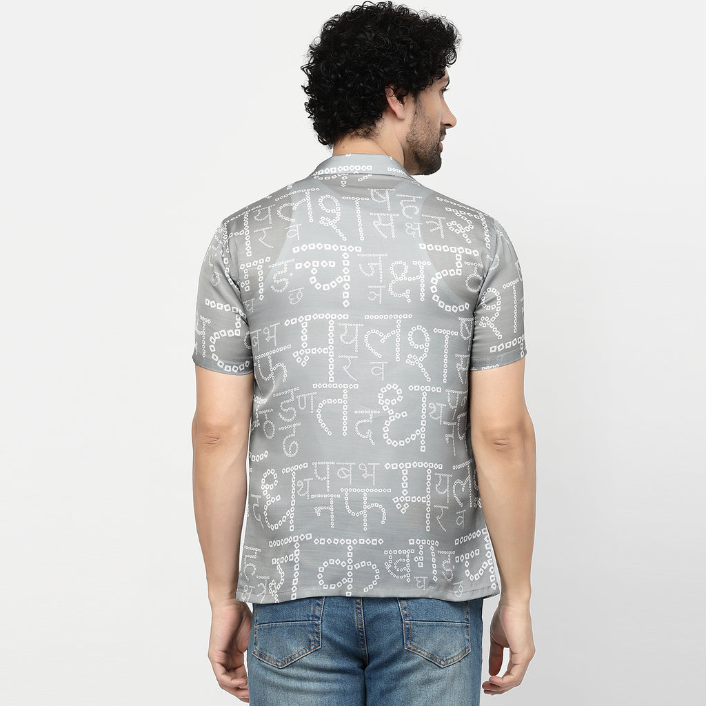 Satin Bandhni Alphabet Shirt