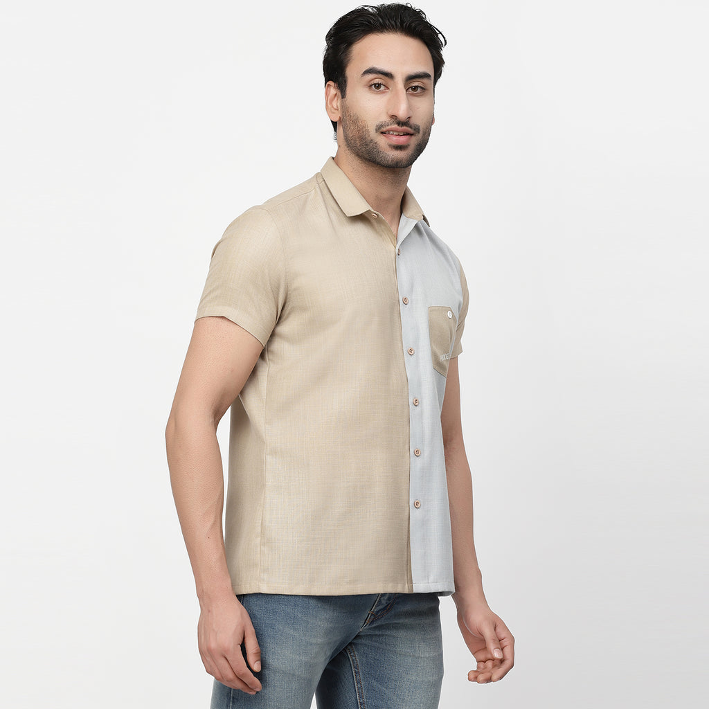 Inverted Pocket Linen Shirt